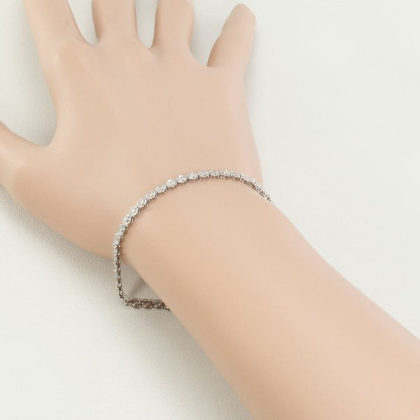 18K White Gold Diamond Bracelet for Women - Elegant Stackable Tennis Bracelet for Everyday Wear & Special Occasions