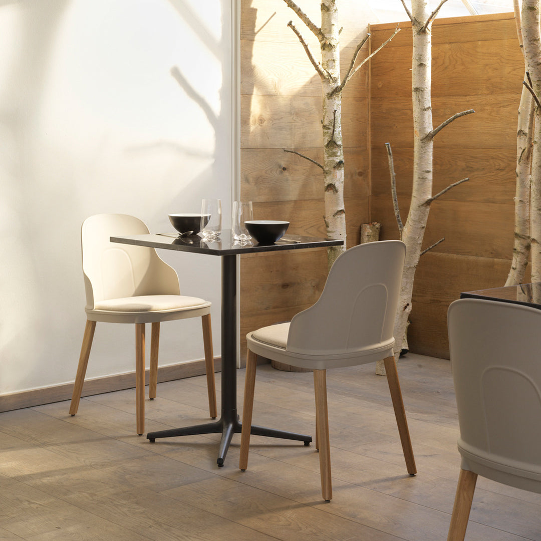 Allez Dining Chair - Upholstered Seat for Kitchen, Dining Room & Office - Comfortable Modern Chair for Home & Restaurant Use