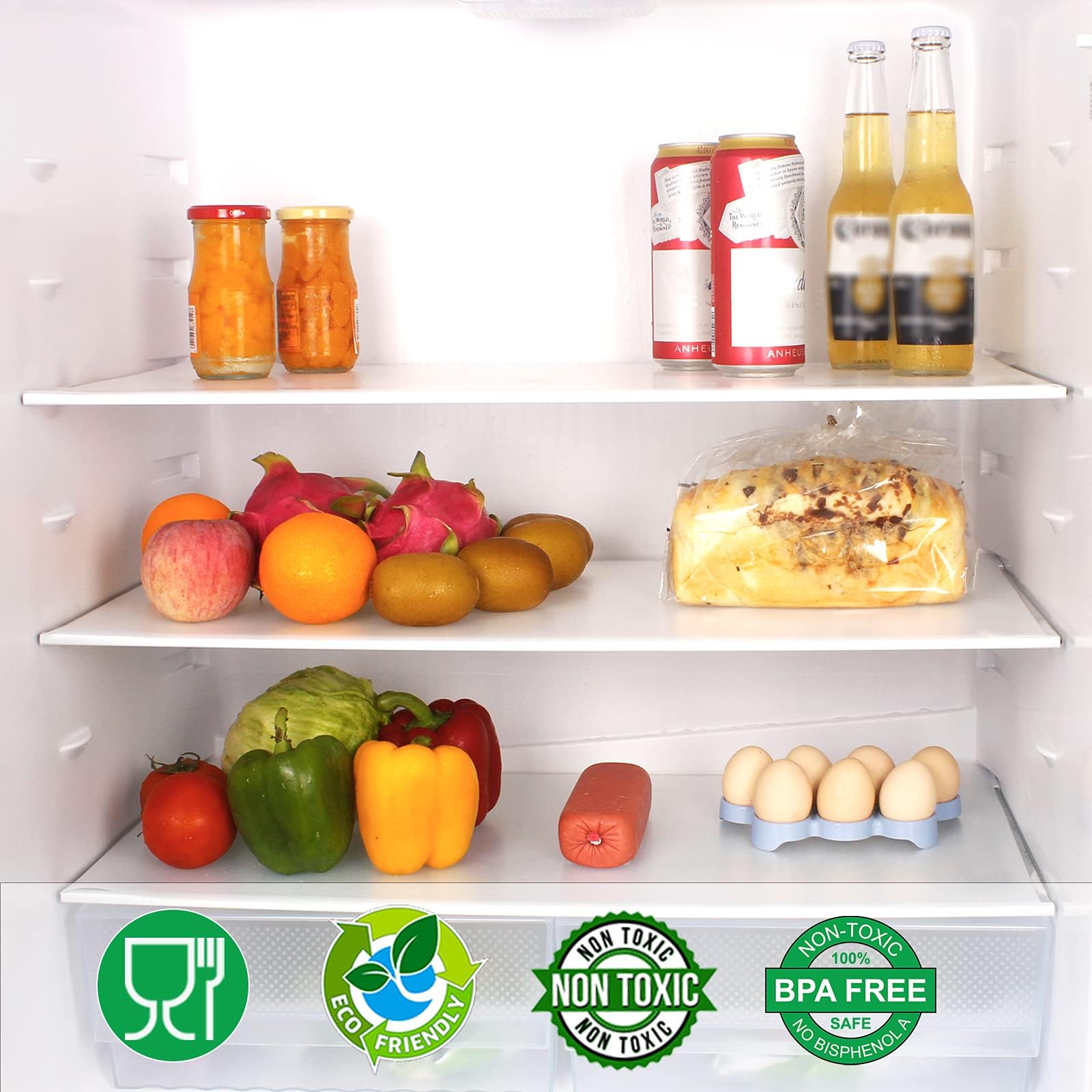 Non-Slip Shelf Liner - Oil-Proof Washable for Kitchen Cabinets & Drawers | Home Storage Solution