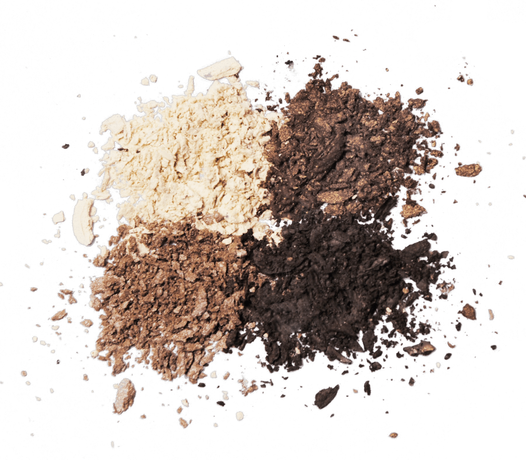 Benecos Natural Eyeshadow Quattro Palette - Coffee & Cream Shades | Vegan & Cruelty-Free Makeup for Everyday & Evening Looks