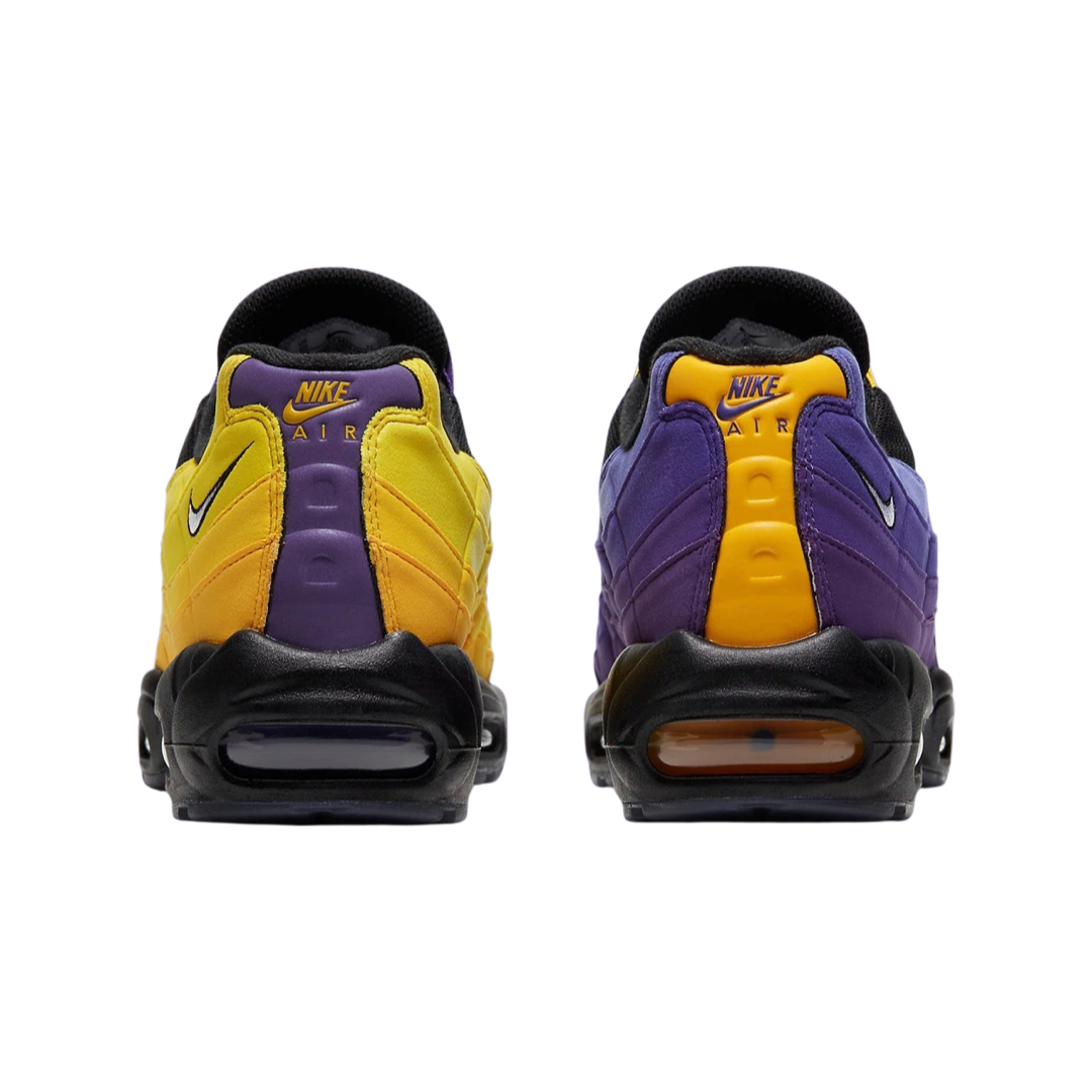 Nike Air Max 95 LeBron James Lakers Edition - Black, White & Court Purple Basketball Shoes for Men | Perfect for NBA Games, Streetwear & Sneaker Collection
