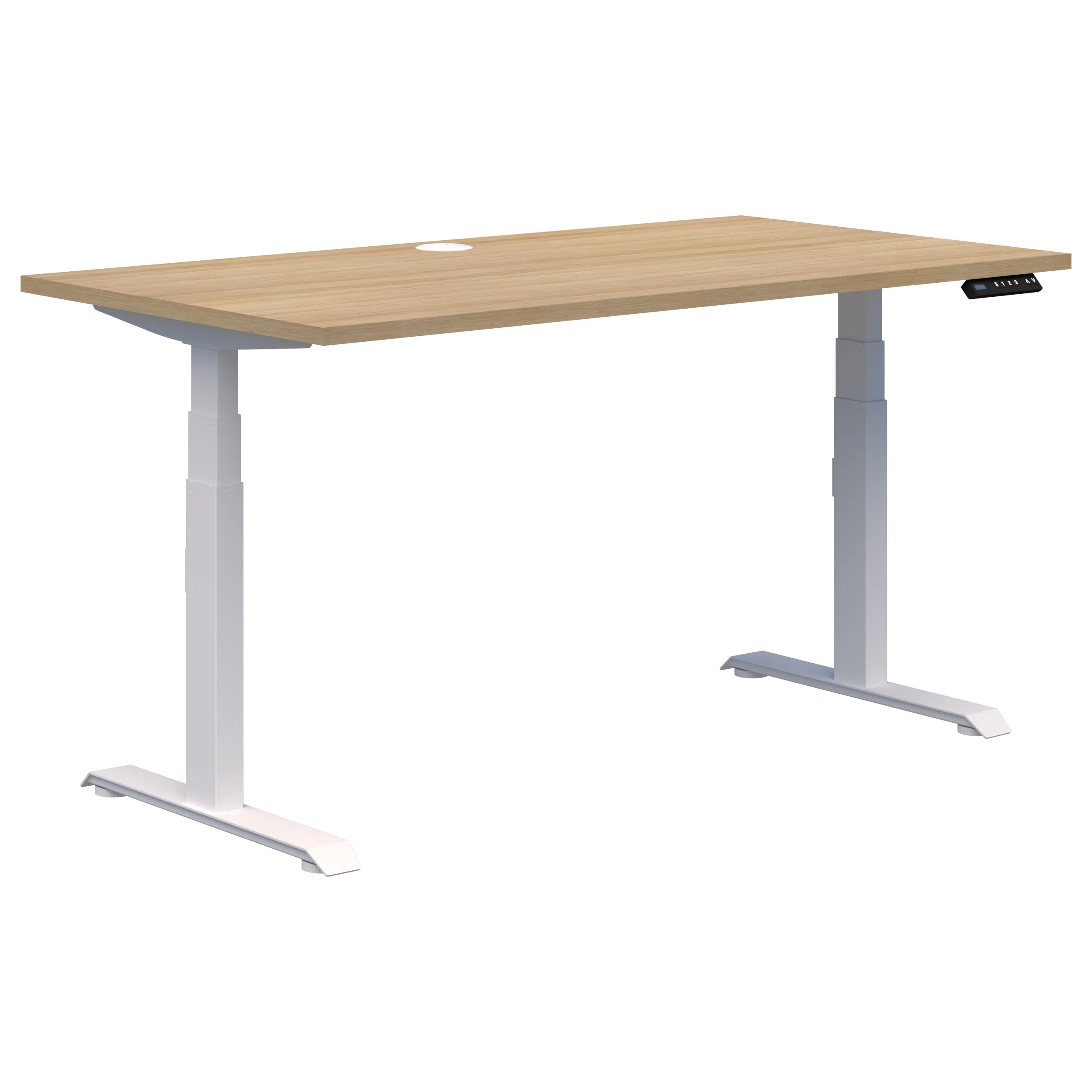 Summit II Single Height Adjustable Standing Desk - Ergonomic Home & Office Workstation for Comfortable Sitting or Standing - Perfect for Remote Work, Study & Gaming Setup