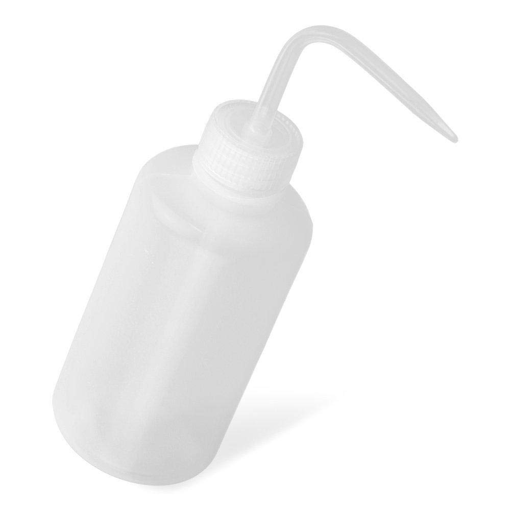 250mL Plastic Safety Wash Bottle with Cap - Scientific & Medical Grade Squeeze Bottle for Lab, Cleaning, and Chemical Handling