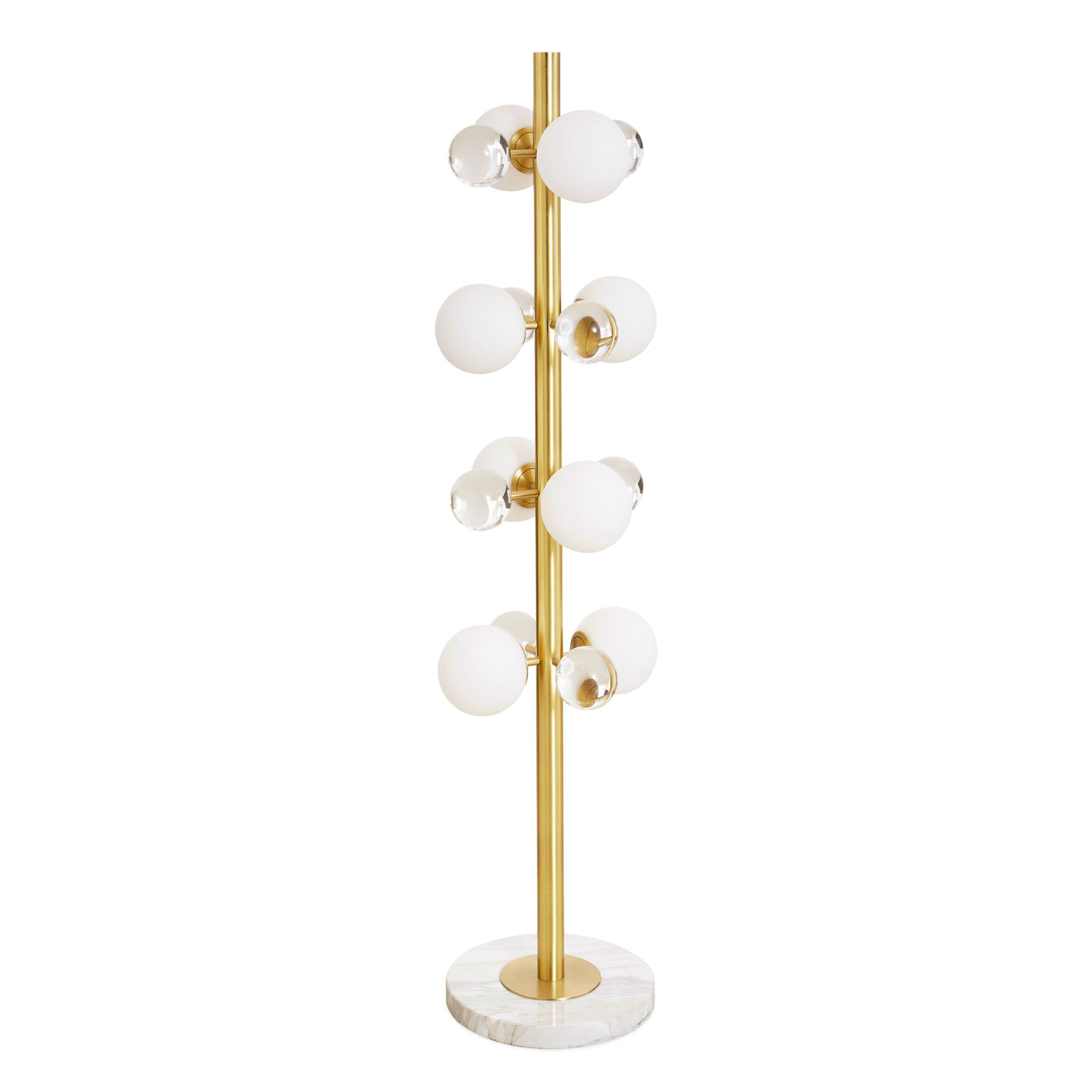 Modern Globo Floor Lamp - Adjustable LED Standing Light for Living Room, Bedroom & Office - Warm White & Cool White Dimmable Lighting - Perfect for Reading, Relaxing & Decor