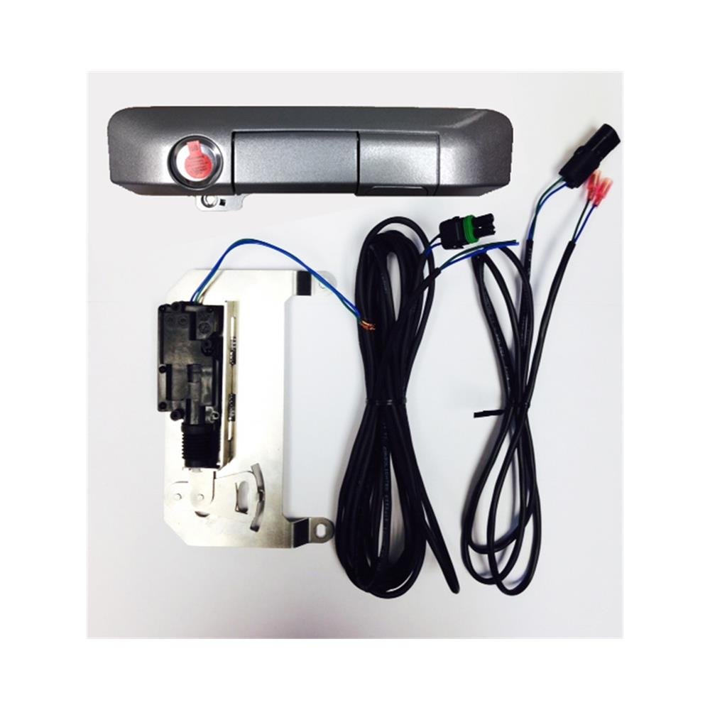 Pop & Lock PL85408 Silver Sky Metallic Power Tailgate Lock with Bolt Codeable Technology for Toyota Tacoma - Secure Smart Keyless Entry for Pickup Trucks (Perfect for Off-Roading, Camping & Work Sites)