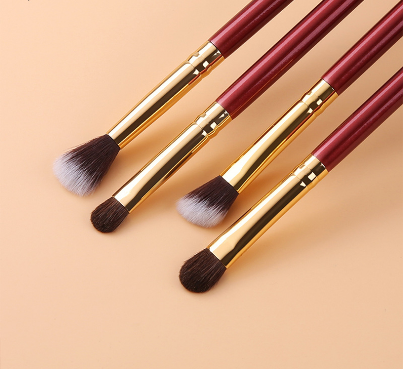 Professional Makeup Brush Set for Eyes - 10-Piece Vegan & Cruelty-Free Eye Makeup Brush Kit - Perfect for Eyeshadow, Blending, and Smokey Eye Looks - Ideal for Beginners & Professionals