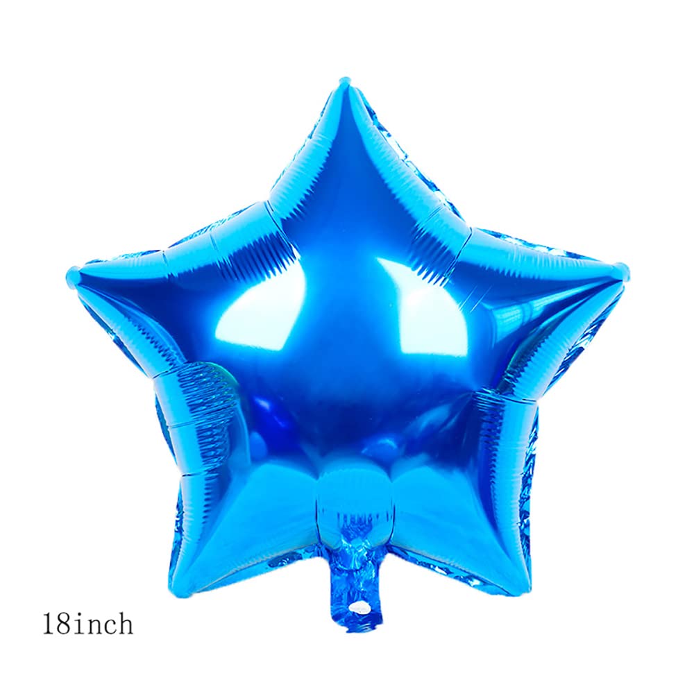11-Piece Blue Foil Balloons for 7th Birthday Party Decorations - Confetti Balloons, Kids Party Supplies, 7-Year-Old Birthday Celebration - Perfect for Indoor/Outdoor Birthday Parties, Baby Showers & Special Events