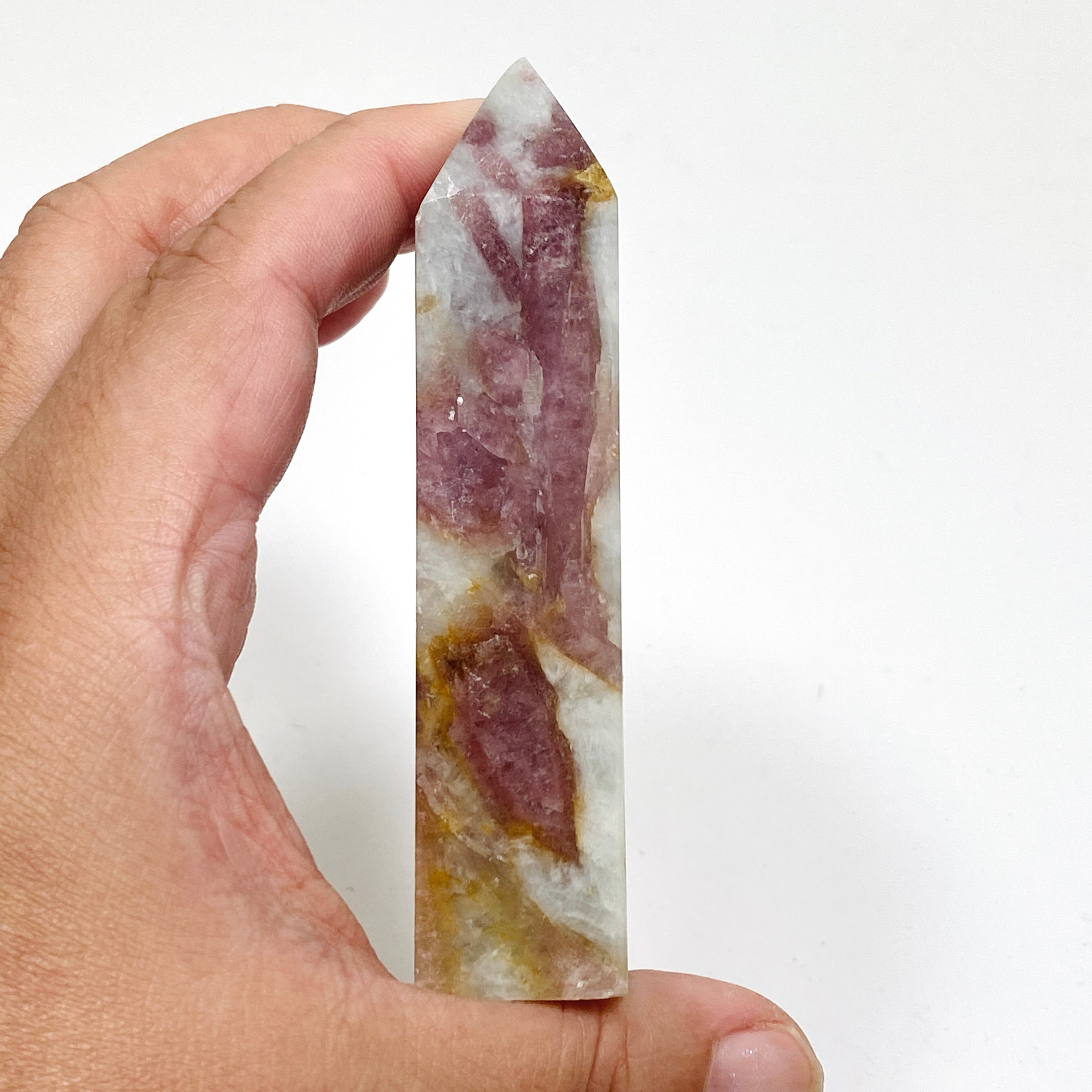 Natural Pink Tourmaline Quartz Point Crystal - PTT 02 for Healing, Meditation & Energy Work - Perfect for Home Decor, Reiki Practice & Spiritual Gifts