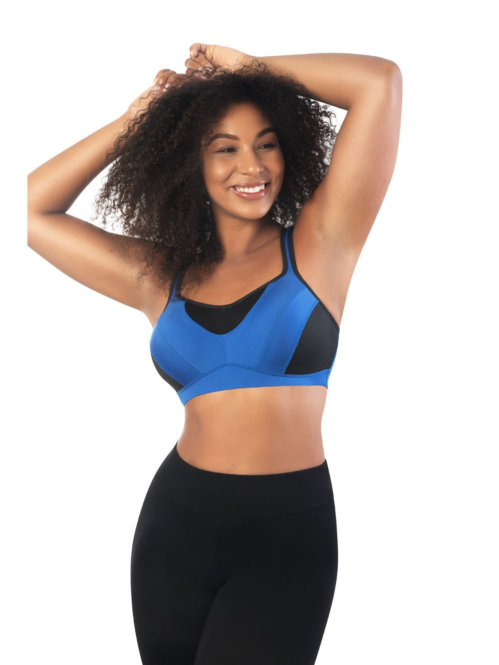 Parfait Dynamic Padded Performance Sports Bra - Dazzling Blue | High Support Workout Bra for Running, Yoga & Gym | Moisture-Wicking & Comfortable Activewear