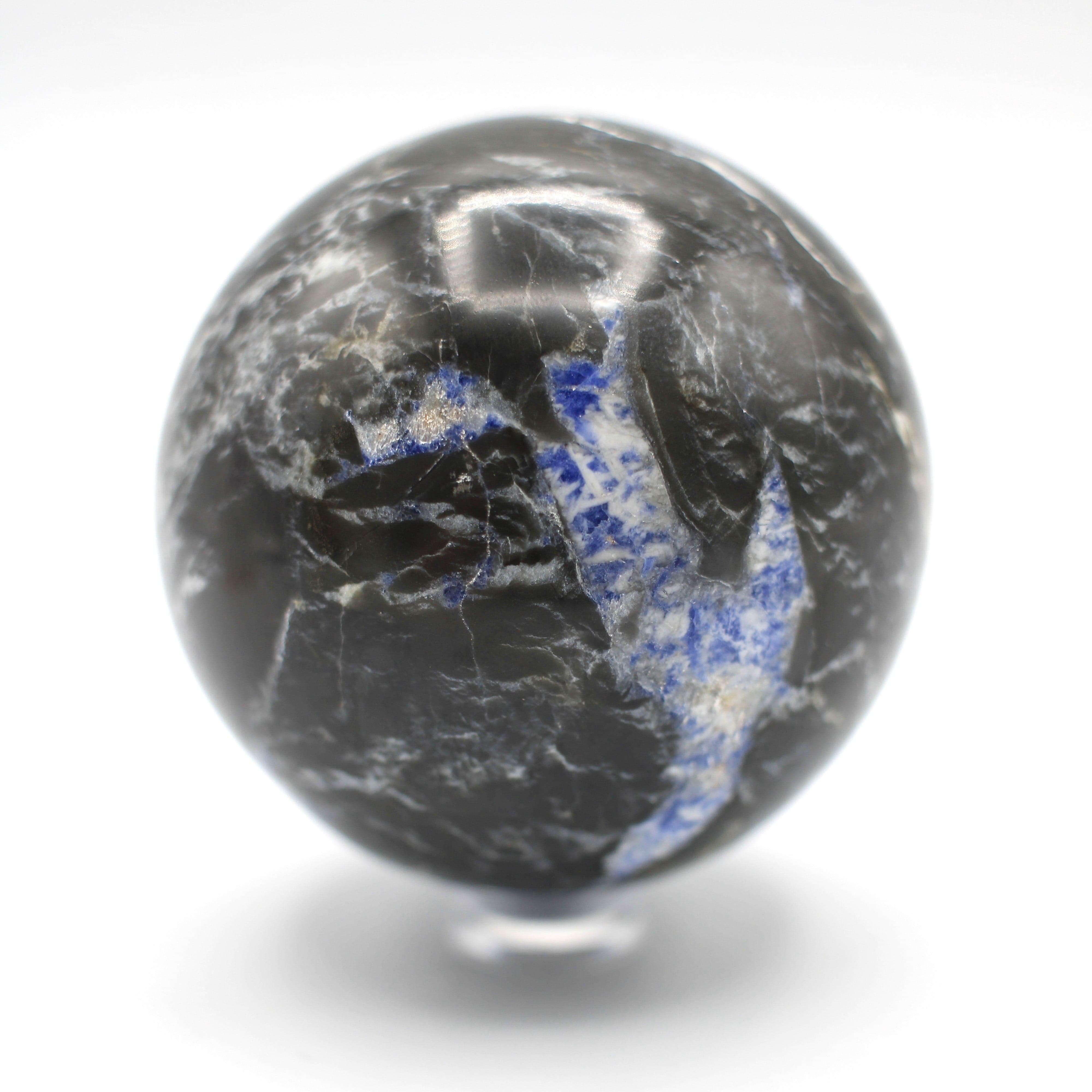 Canadian Sodalite in Matrix 62mm Sphere - Natural Blue Healing Crystal Ball for Meditation, Reiki, and Home Decor