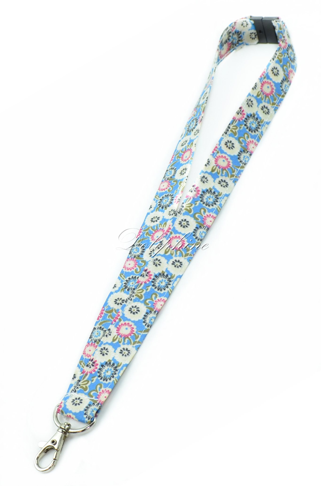 Floral Fabric Breakaway Lanyard with ID Badge Holder - Adjustable Keychain for Phone, Keys & USB Drive - Perfect for Office, School, Events & Work Safety