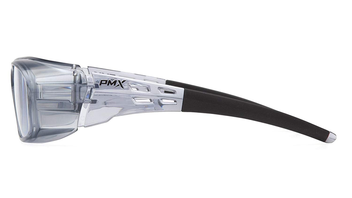 Pyramex Emerge Plus Safety Glasses with Clear +2.0 Full Reading Lens & Gray Frame - ANSI Z87.1 Certified Protective Eyewear for Construction, Woodworking, and DIY Projects