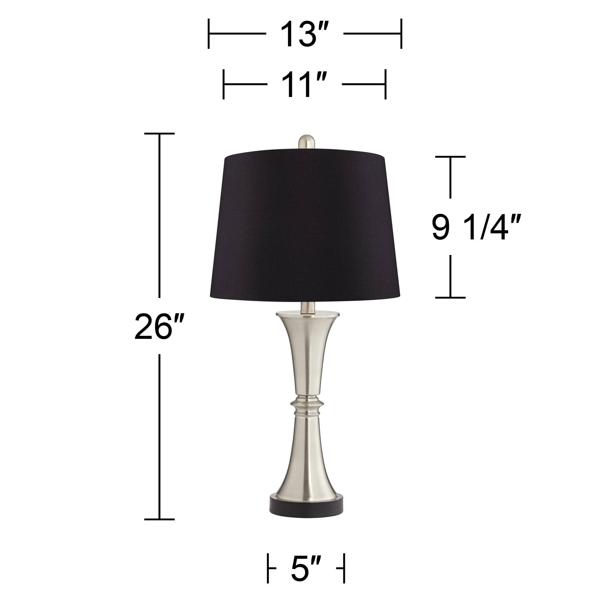 360 Lighting Seymore Modern Table Lamps Set of 2 - 26