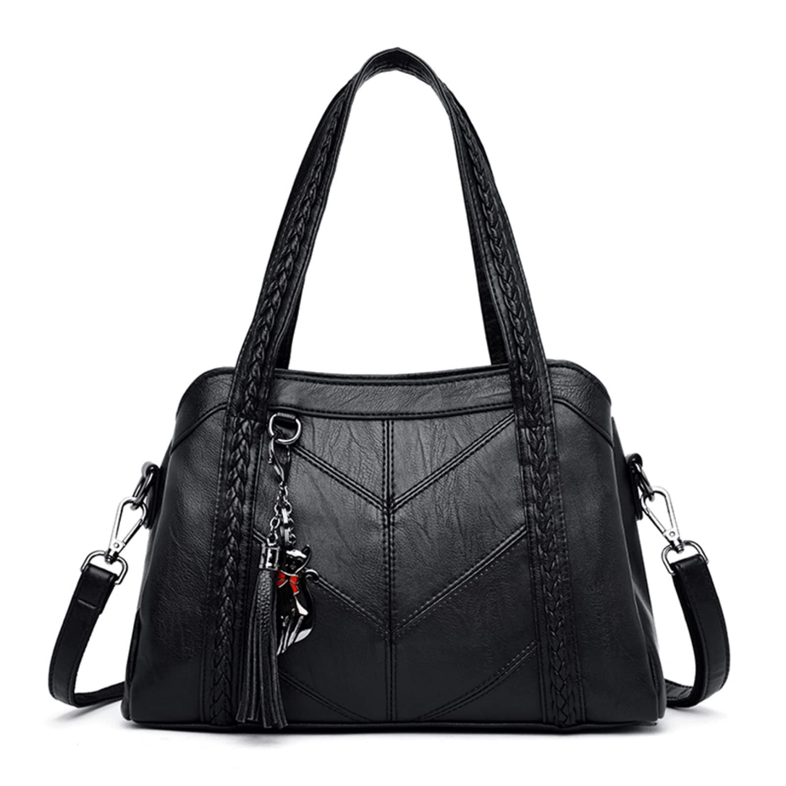 Luxury Women's White Leather Fringe Handbag - Designer Messenger Purse for Ladies | Perfect for Parties, Weddings & Everyday Fashion Accessory