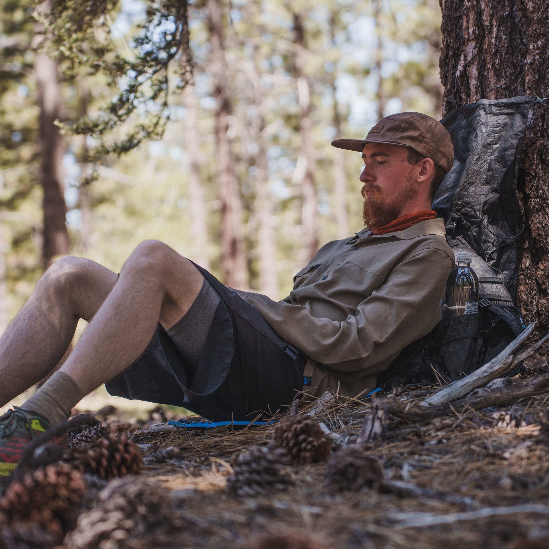 Zpacks x TownShirt Men's Lightweight Button-Up Hiking Shirt - Quick-Dry, UPF 50+ Sun Protection for Outdoor Adventures & Travel