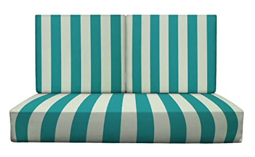 Cancun & White Cabana Stripe