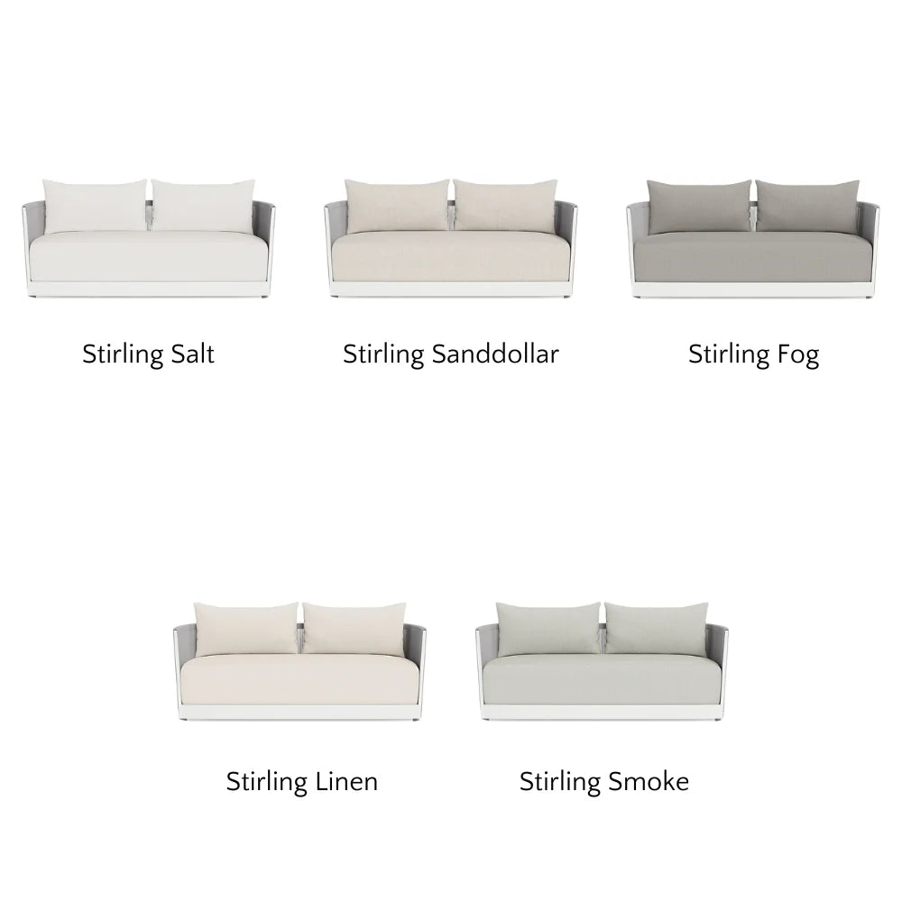 Antigua Outdoor 2-Seat Patio Sofa Set - Waterproof Wicker Furniture for Garden, Balcony, or Poolside Relaxation