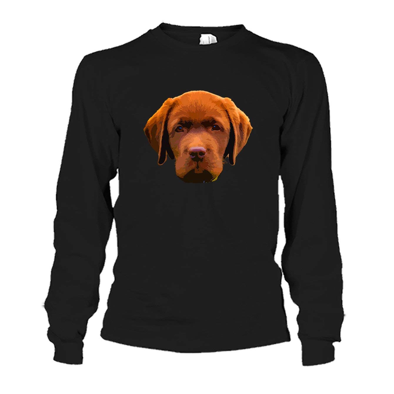 Chocolate Labrador Face T-Shirt for Men & Women - Cute Dog Lover Graphic Tee for Casual Wear, Gifts & Pet Enthusiasts