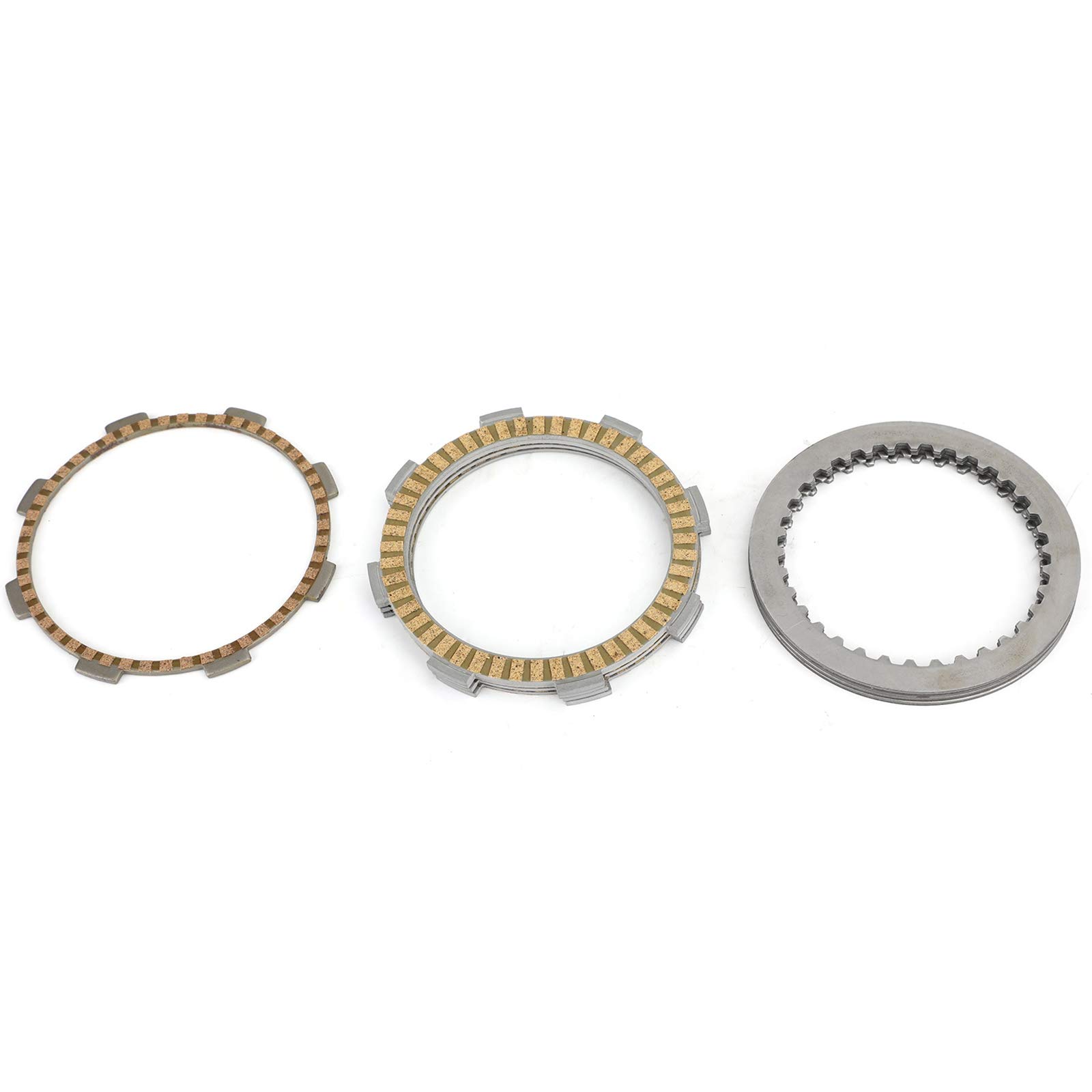 Bruce & Shark Clutch Kit Steel & Friction Plates for Kawasaki KLX125 KLX140 KLX150 D-Tracker 2008-2018 - Off-Road Motorcycle Replacement Parts for Dirt Bikes & Trail Riding