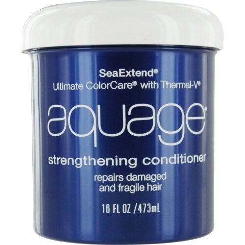 Aquage Sea Extend Strengthening Conditioner for Damaged Hair - Repairing & Moisturizing Hair Treatment with Seaweed Extract - Perfect for Dry, Brittle Hair After Swimming or Coloring