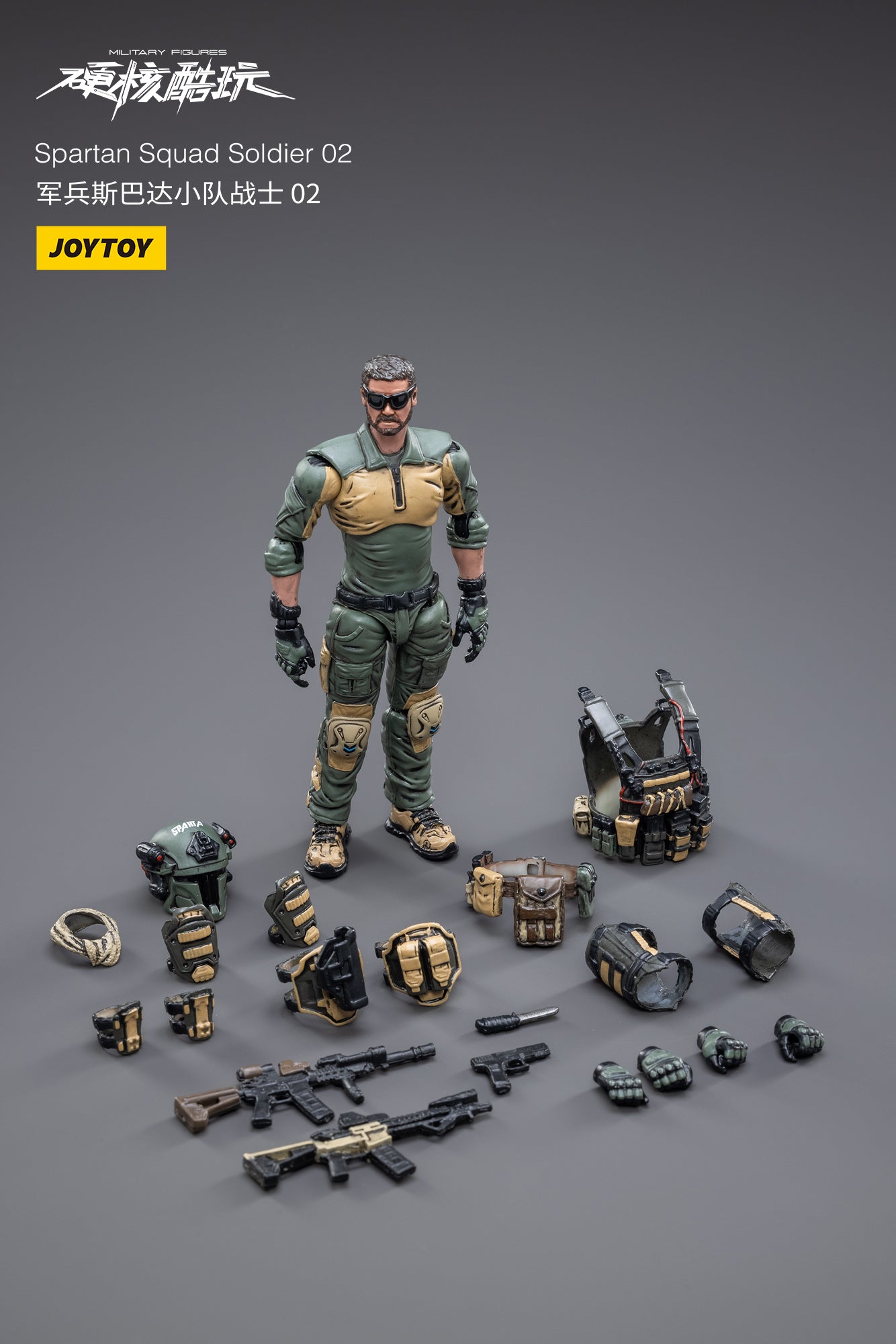 JOYTOY 1/18 Scale Spartan Warrior Action Figure Set - 3PCS Hardcore Spartan Squad Collectible Military Model Toys for Display & Battle Scenes | Perfect for Collectors, Gift Giving & War Game Dioramas