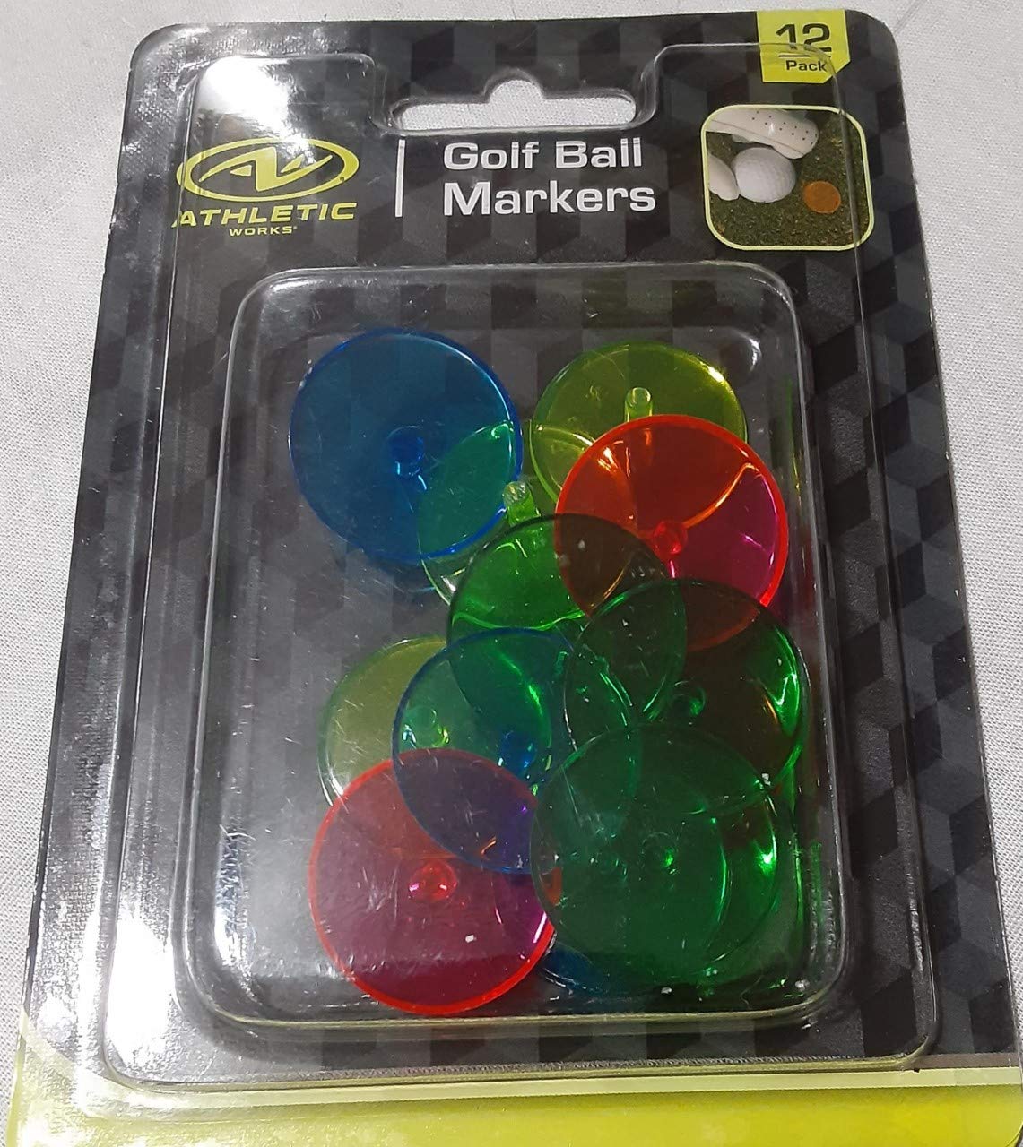 Athletic Works Golf Ball Markers - Premium Metal Golf Accessories for Players | Perfect for Tournament Play & Practice Rounds
