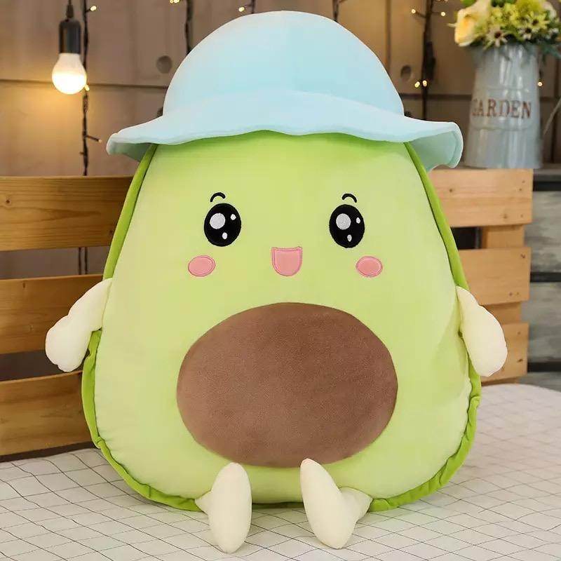 Giant Squishy Avocado Plush Toy - Extra Large Soft Stuffed Avocado Pillow for Kids & Adults - Perfect for Stress Relief, Home Decor, and Cuddling