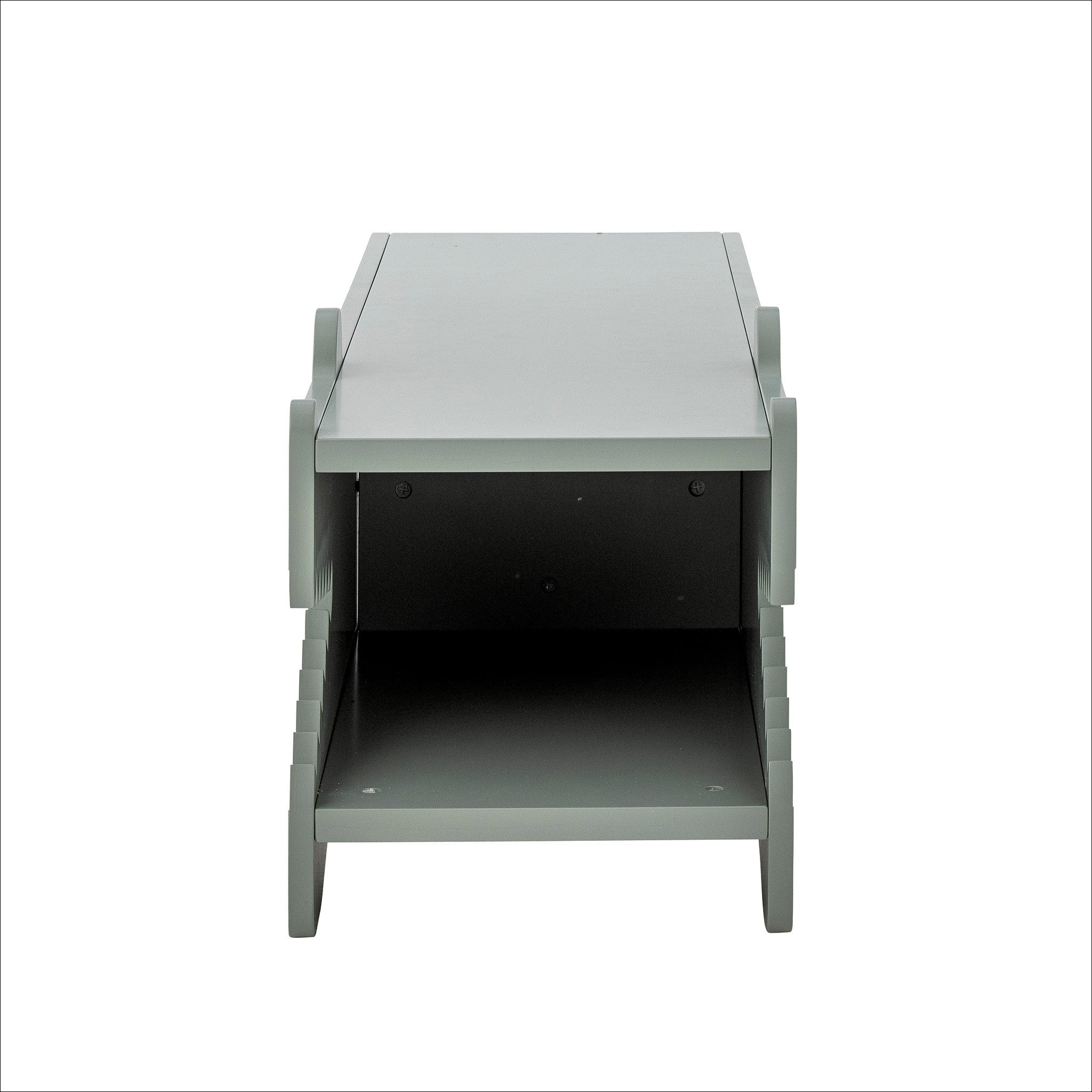 Bloomingville Arnie Storage Bench - Green MDG, 100x30cm (39x12 Inches) - Entryway Seating & Shoe Storage for Small Spaces