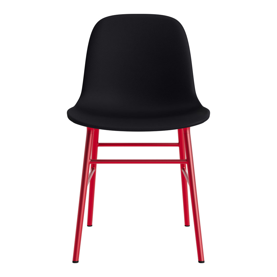 Modern Form Chair with Sturdy Metal Legs & Comfortable Upholstery - Perfect for Home Office, Living Room, or Dining Room Decor
