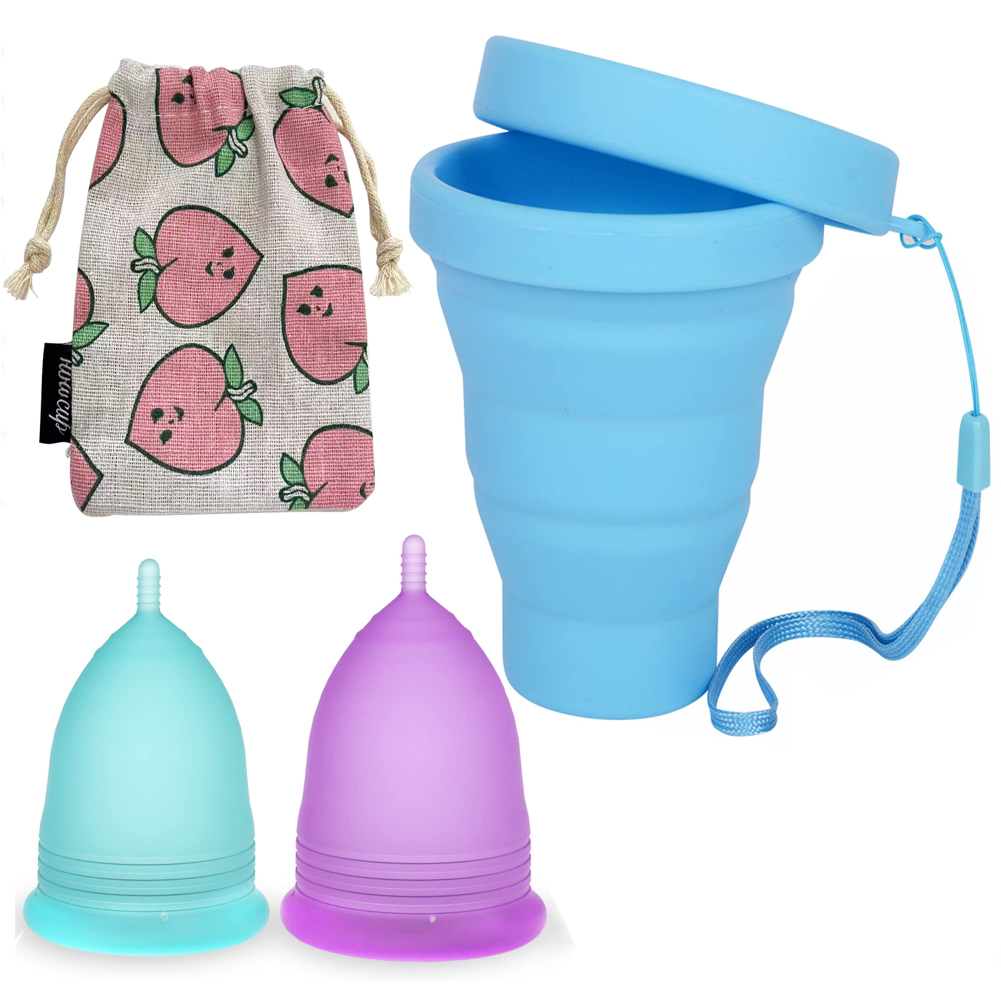 Eco-Friendly Menstrual Cup Sterilizer & Reusable Menstrual Cup Set - Safe Sanitization for Period Care | Perfect for Travel, Camping & Home Use