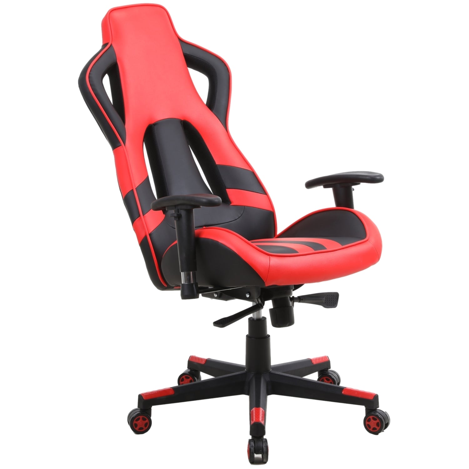PRO X Series 4548 Gaming Chair - Ergonomic Racing Style with Adjustable Lumbar Support (Black & Red) - Perfect for PC, Console Gaming & Home Office
