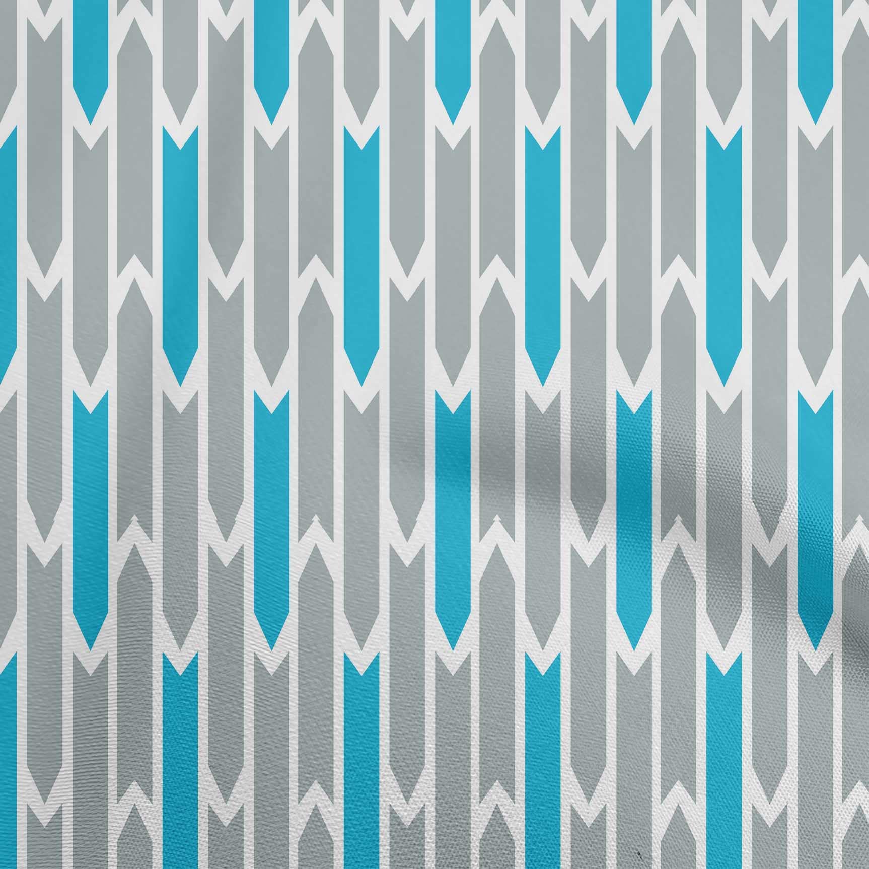 Premium 100% Cotton Cambric Sky Blue Geometric Print Fabric by The Yard - 42 Inch Wide for Quilting, Dressmaking & Home Decor Projects