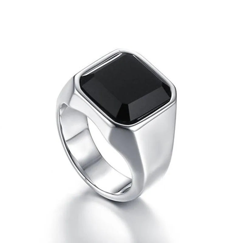Dark Elegance Ring for Women - Gothic Style Silver Jewelry for Evening Parties & Special Occasions