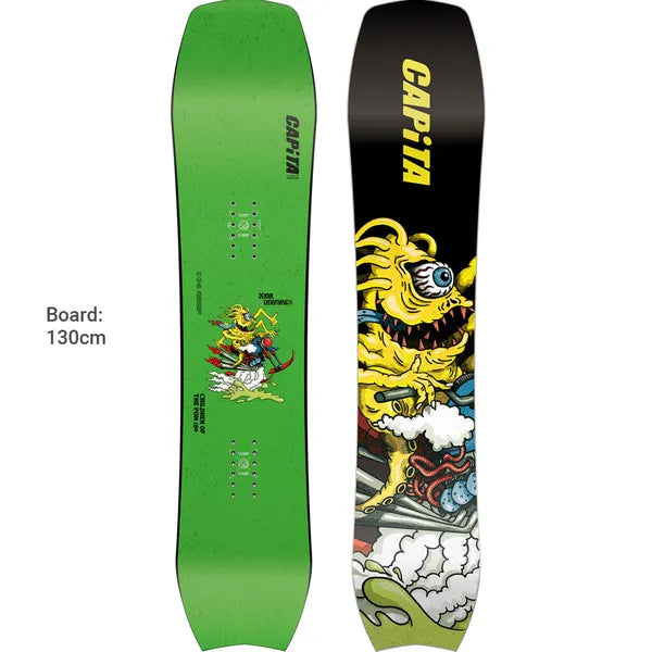 Capita Children of The Pow Snowboard Youth 2024 - Best Kids Snowboard for Powder & Freeride - Perfect for Mountain Adventures & Snow Park Fun