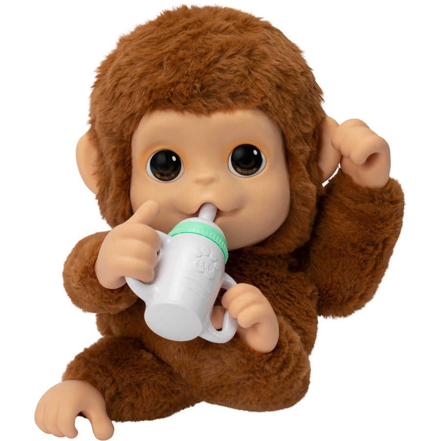 Little Live Pets My Baby Monkey Plush - Interactive Cuddly Toy with Realistic Sounds & Movements - Perfect Gift for Kids Ages 5+ (Ideal for Playtime, Cuddling & Imaginative Play)