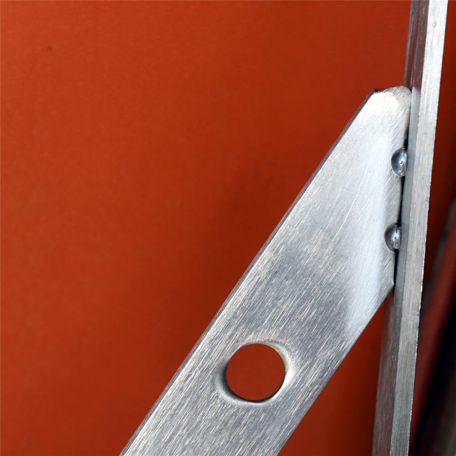 20 Inch Heavy Duty Stainless Steel Shelf Brackets (1 Pair) - Solid Triangle Wall Shelf Supports Holds 500 lbs - Silver - Perfect for Floating Shelves, Bookshelves, Kitchen Storage & Garage Organization