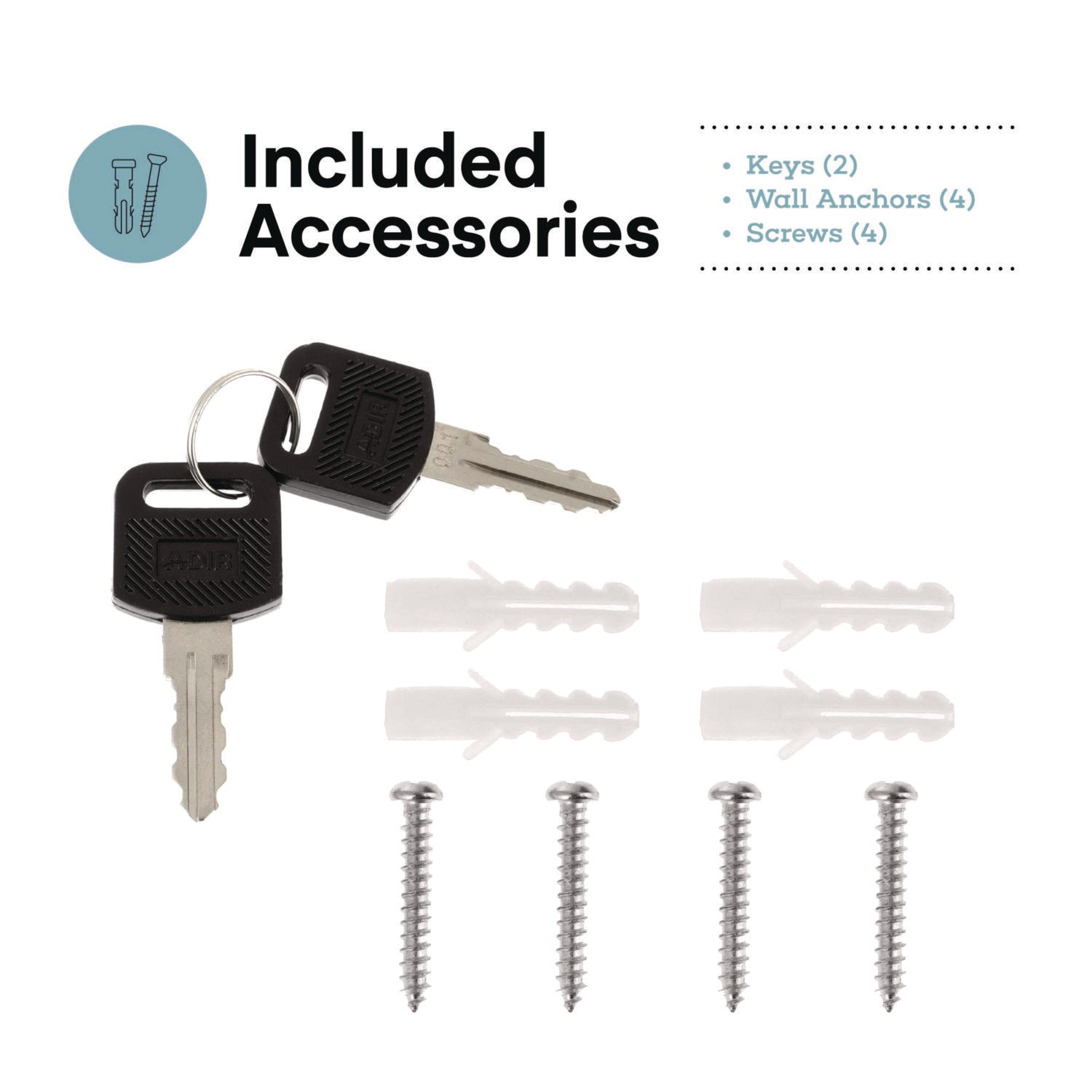 AdirOffice Medium Steel Secure Drop Box with Key Lock - 9.8
