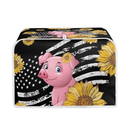 American Flag Pig Sunflower