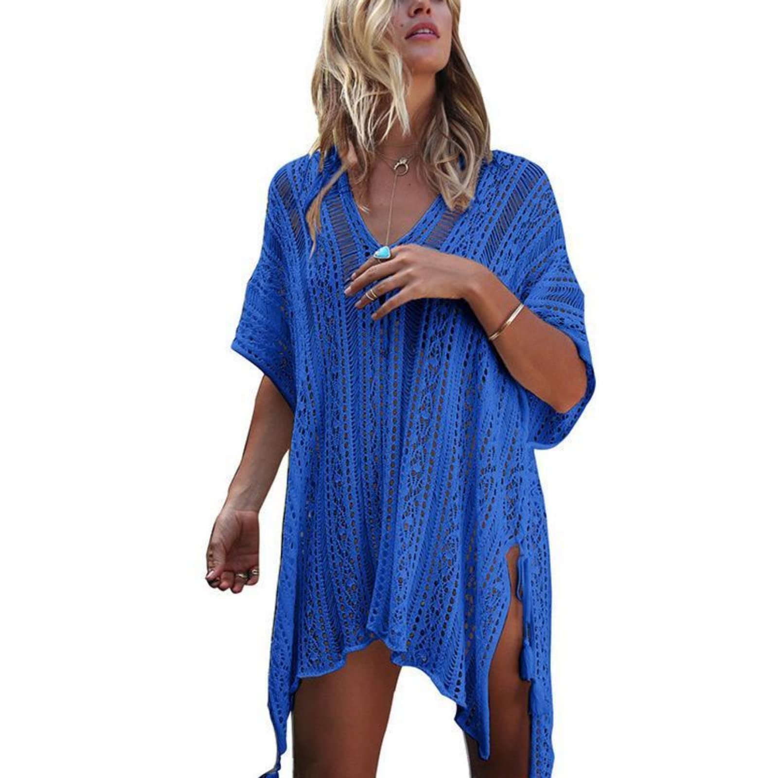 Murnouche Women's Crochet Beach Cover Up - Stylish Bikini Swimwear Cover Up for Vacation & Poolside - Perfect for Beach, Resort, and Summer Outings