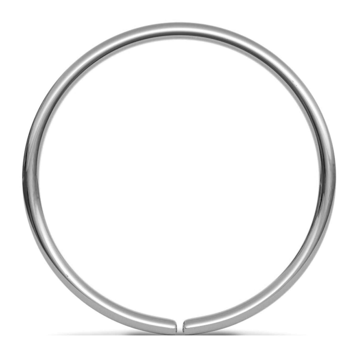 HighSpark 92.5 Sterling Silver Nose Ring for Women - Simple & Elegant Nose Piercing Jewelry for Women & Girls | Hypoallergenic Nose Stud | Perfect Gift for Birthday, Anniversary & Special Occasions | Everyday Wear & Party Accessories