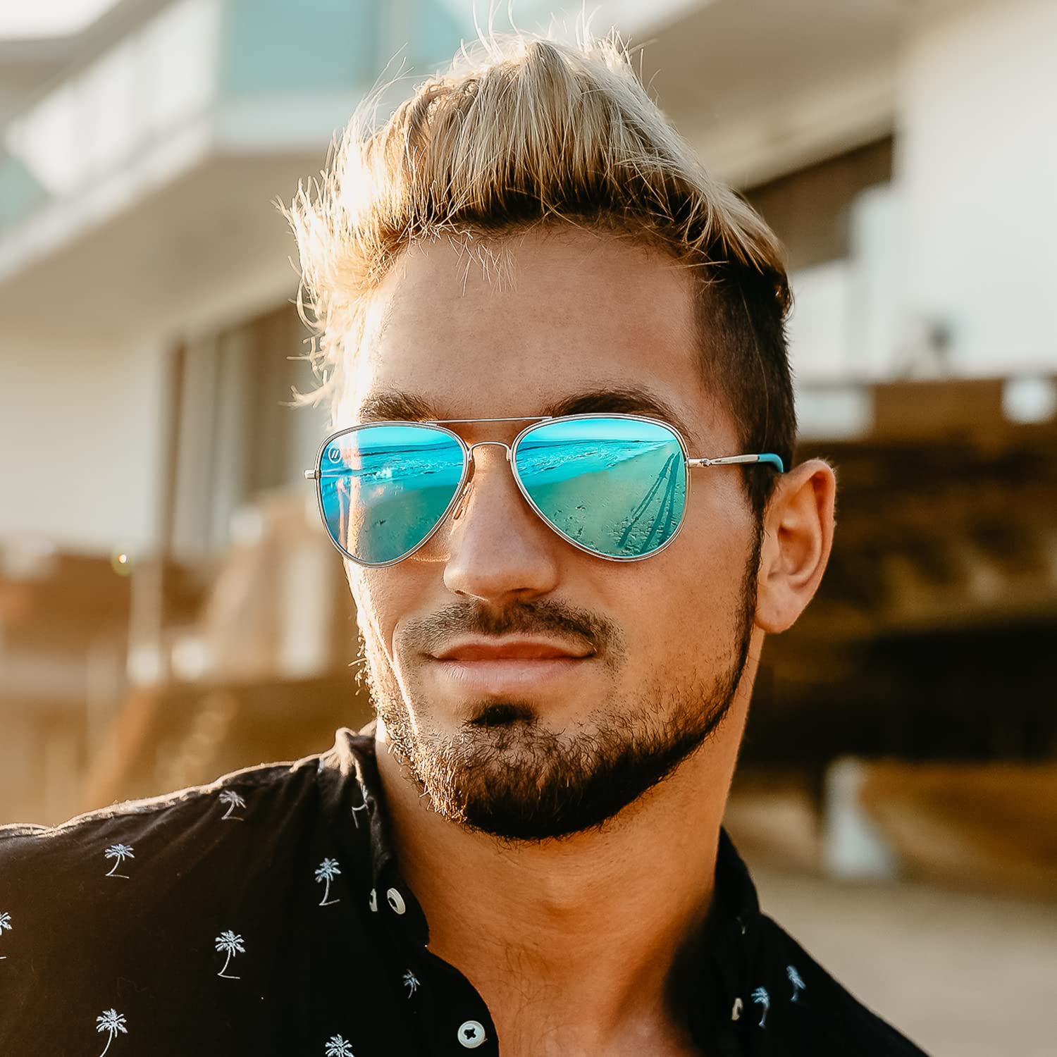 Blenders Eyewear A Series Polarized Aviator Sunglasses for Men & Women – 100% UV Protection – Lightweight & Durable – Perfect for Driving, Beach, and Outdoor Activities