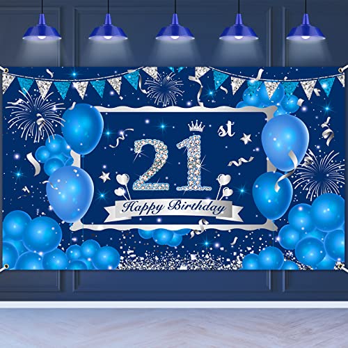 Blue 21st banner