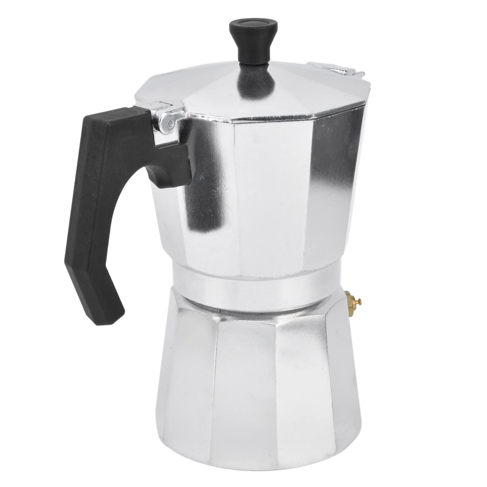 Classic Octagonal Aluminum Stove Top Coffee Maker for Camping - Fast Boiling for Gas Cookers - Perfect for Outdoor Adventures & Home Use