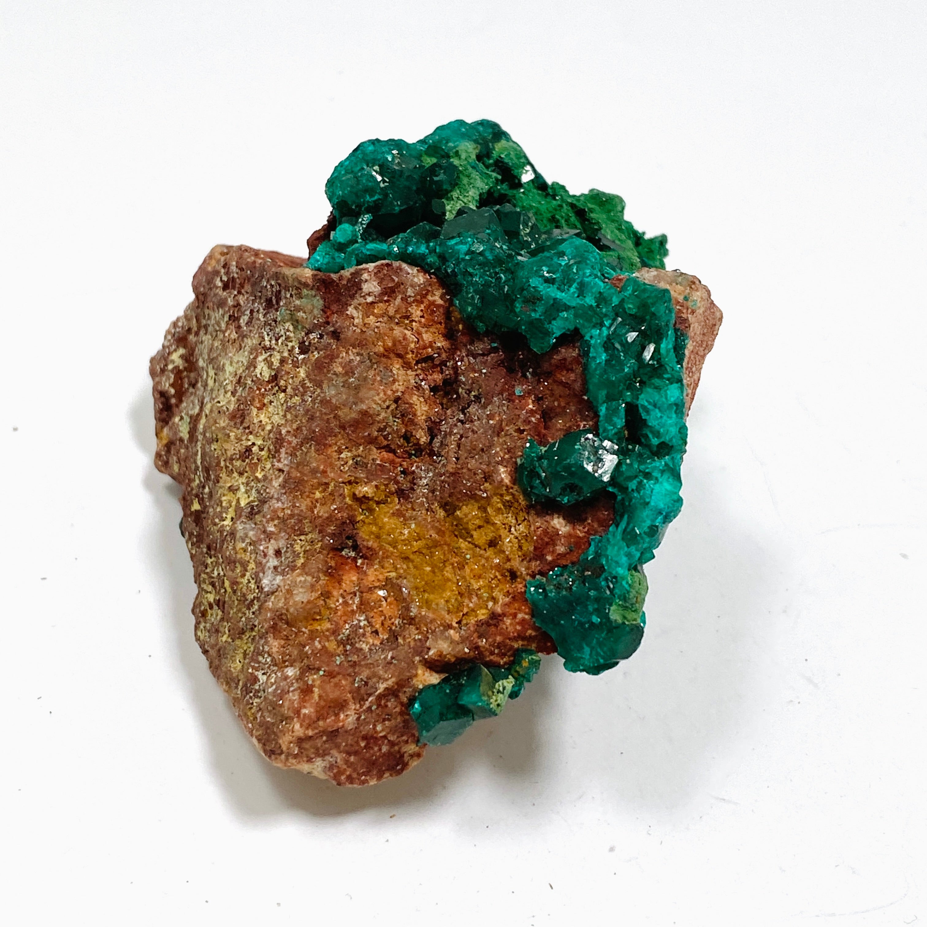 Natural Dioptase with Malachite Crystal Specimen from Congo CR3746 - Perfect for Mineral Collectors & Home Decor