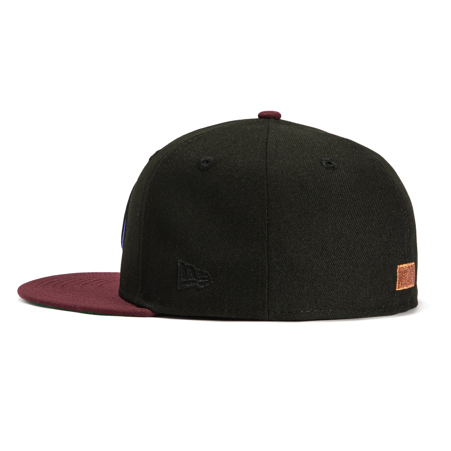 New Era 59Fifty Arizona Diamondbacks 2001 World Series Patch Snapback Hat - Black, Maroon & Metallic Copper - Perfect for Baseball Fans, Sports Collectors & Game Day Outfits