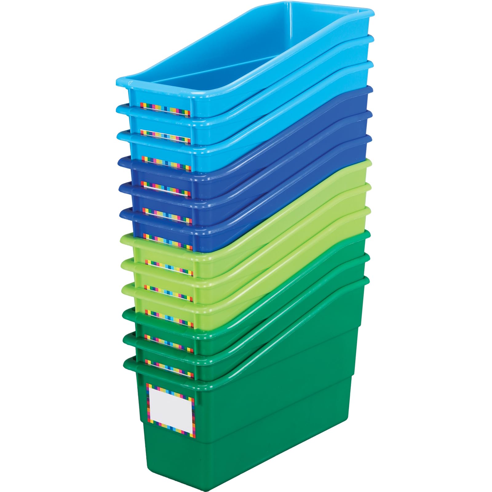Riverside Name Labels Durable Book and Binder Holders - Set of 12 (5.25