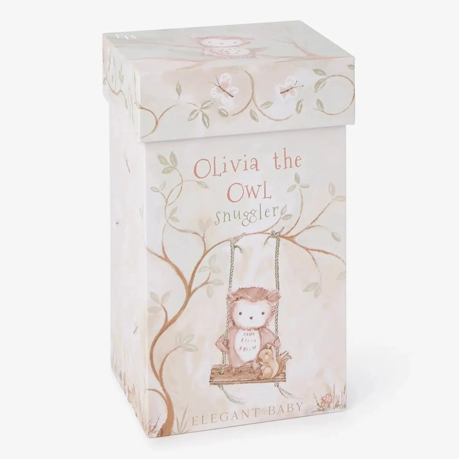 Elegant Baby Boxed Snuggle Lovey Olivia Owl - Soft Plush Security Blanket for Newborns & Toddlers - Perfect for Bedtime, Travel & Comforting Baby Gifts
