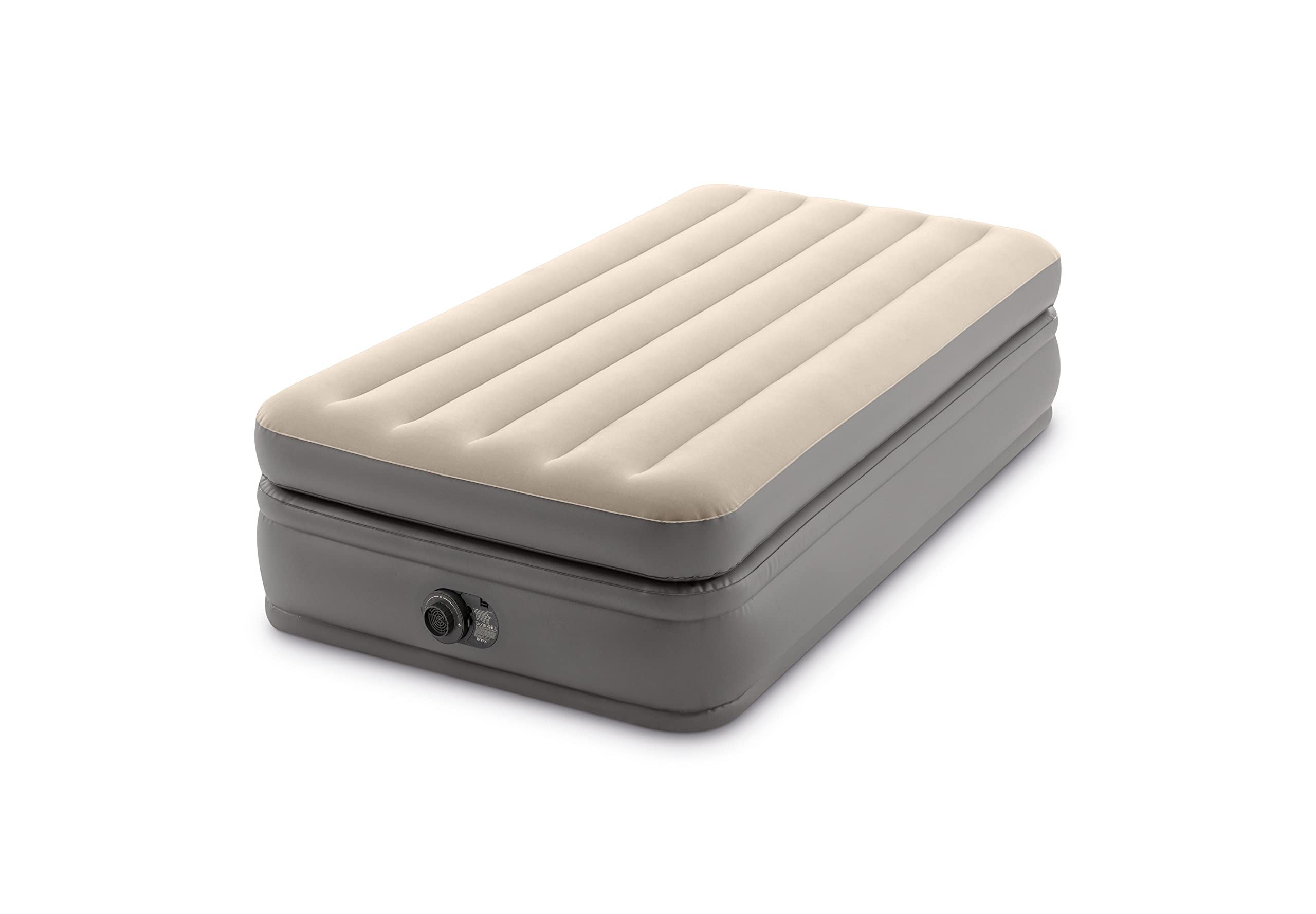 **Intex 64162 Single Airbed Mattress with Dura Beam Prime & Fiber Tech Technology, Built-in Electric Pump, 99 x 191 x 51 cm – Perfect for Camping, Guest Beds & Home Comfort**