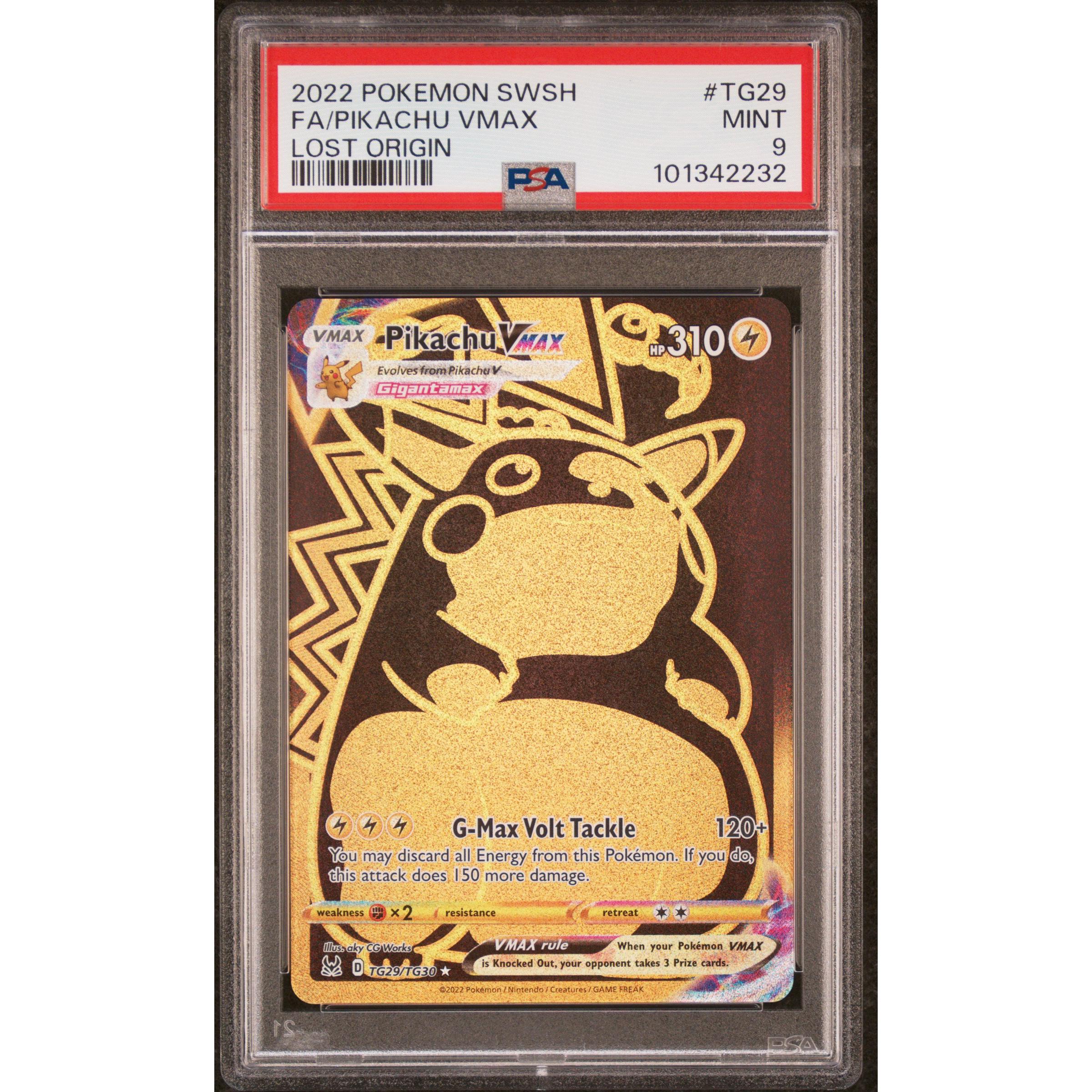 2022 Pokemon Lost Origin Pikachu TG29/TG30 PSA 9 Graded Card - Collectible Trading Card for Pokemon Fans & Investors | Perfect for Display, Gaming & Trading