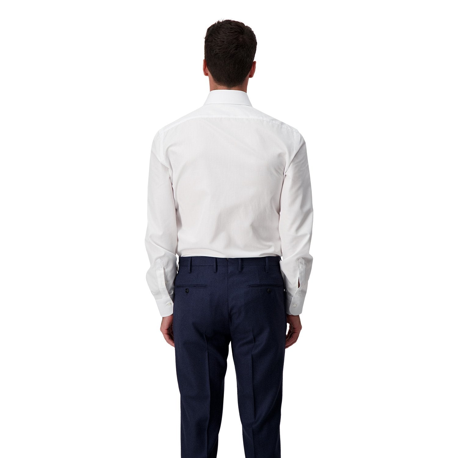 Barba Napoli White Classic Dress Shirt for Men - Premium Italian Cotton Formal Wear for Business & Special Occasions